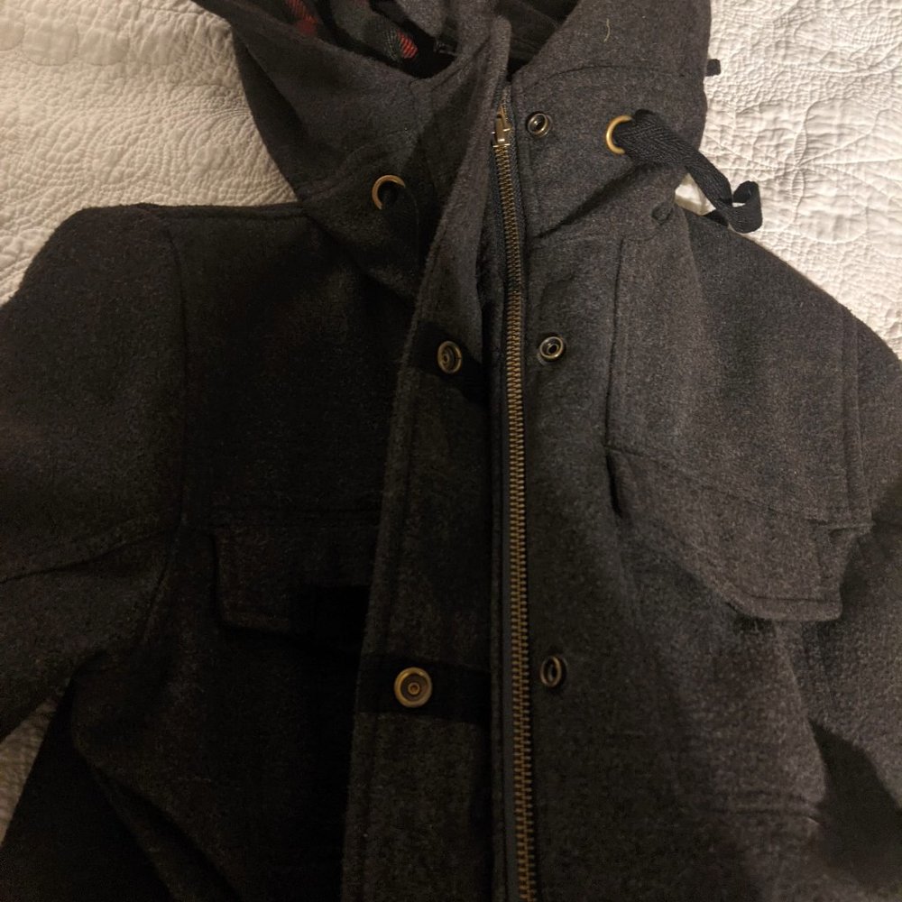 SITKA Hooded Bomber jacket - Women's Medium - Dark Gray